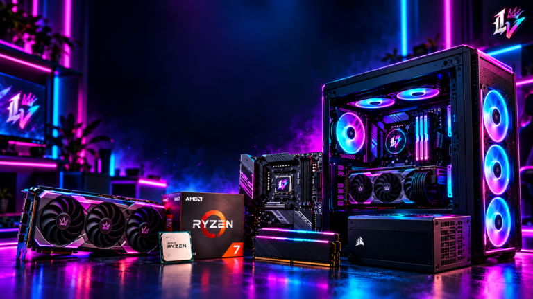 PC gamer montado em 2026 com setup completo