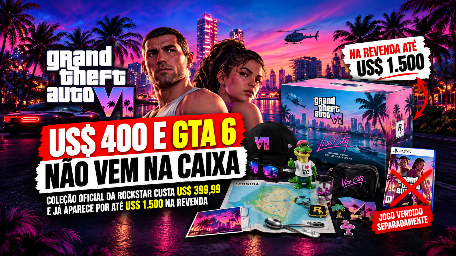 Coleção de GTA 6 de US$ 400 sem o jogo